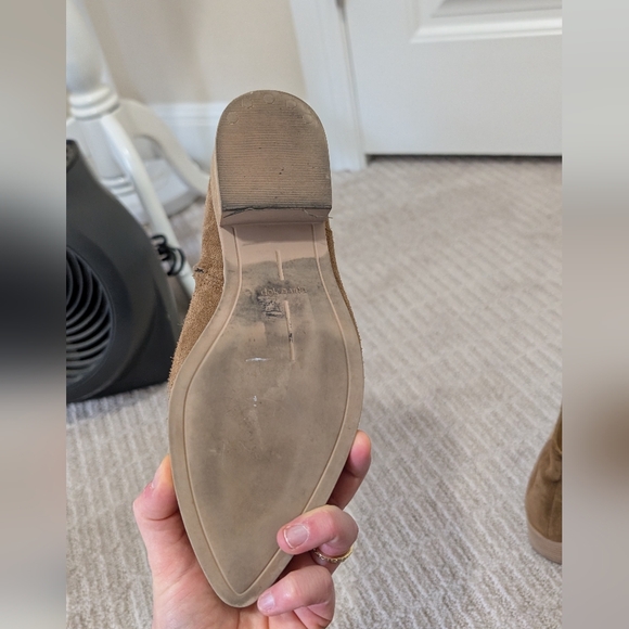 Dolce Vita Tan Cognac Suede Ankle Boots - Picture 9 of 11